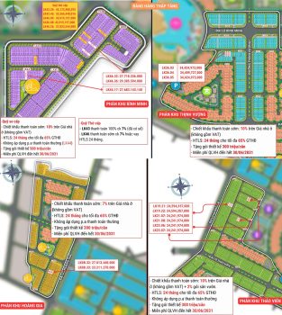 Bảng giá bán biệt thự liền kề Hinode Royal Park 2025